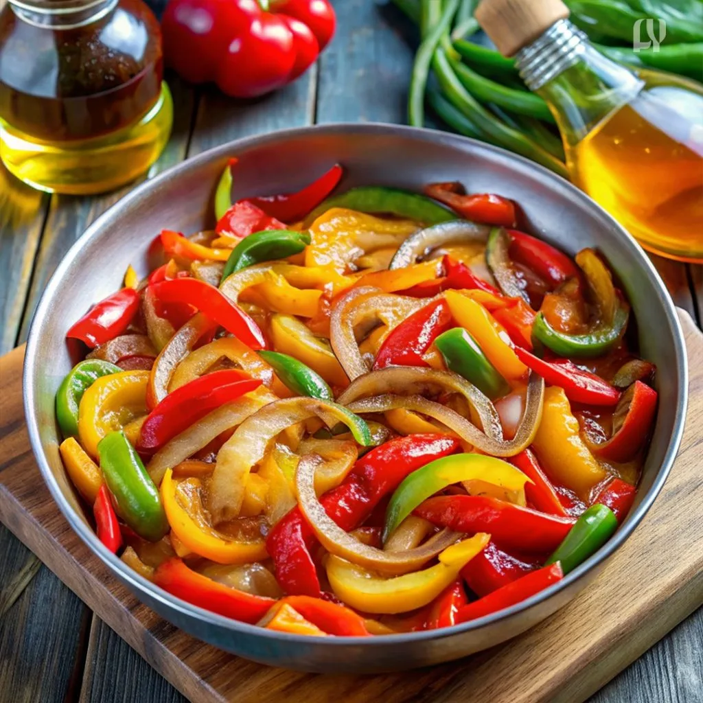 Caramelized Onions and Bell Peppers - Vegetable Side Dishes