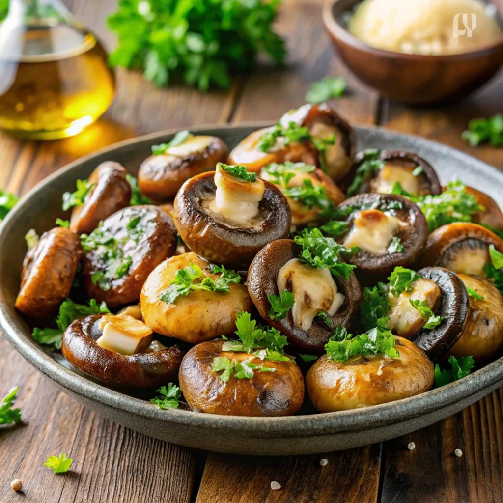 Garlic-Parmesan Roasted Mushrooms - Delicious and nutritious vegetable side dishes