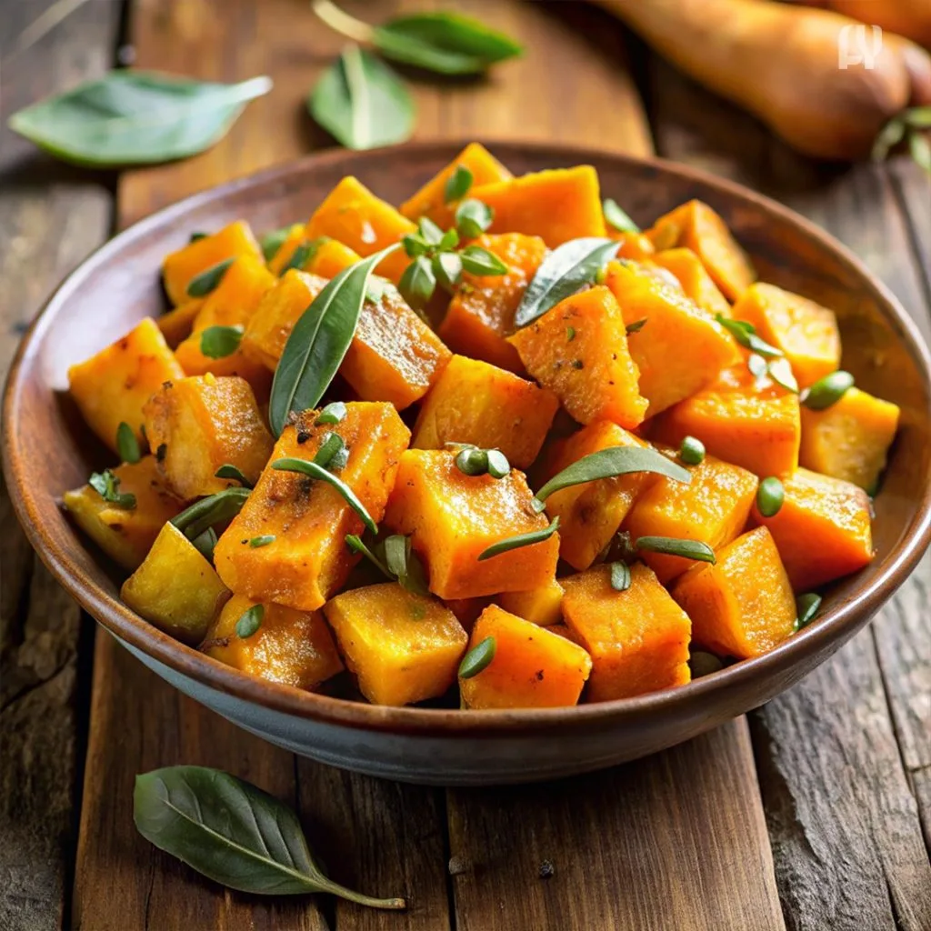 Roasted Butternut Squash with Sage - Delicious and nutritious vegetable side dishes