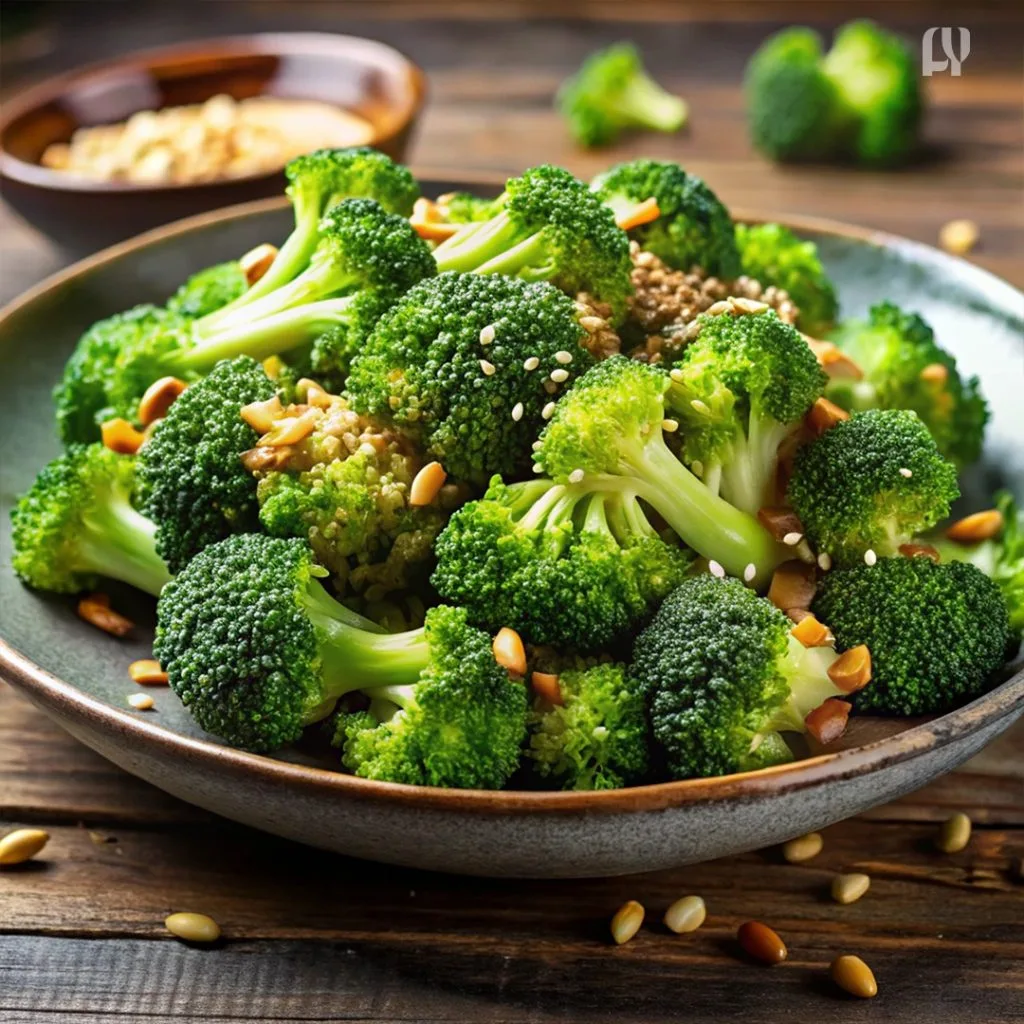 Stir-Fried Broccoli with Sesame Seeds - Vegetable Side Dishes