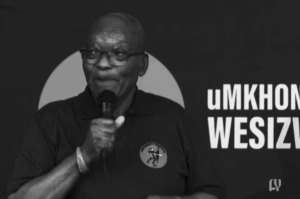 MK Party president Jacob Zuma addresses the nation