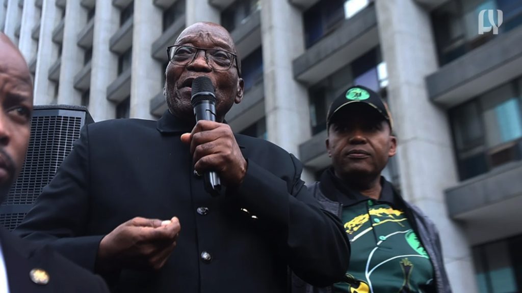 MK Party president Jacob Zuma addresses the nation